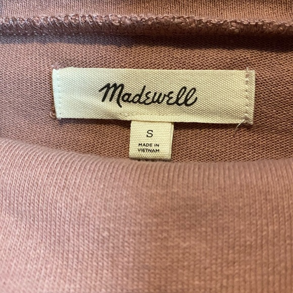 Madewell | EUC small light pink/peach button-sleeve turtleneck top - Picture 6 of 10